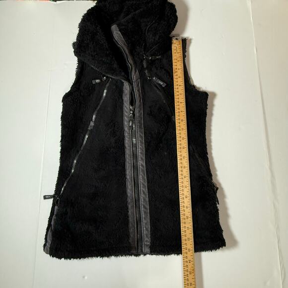 KUHL Flight Vest Women’s XS Black Fleece Zip Front High Collar Outdoor Hiking - Picture 12 of 16